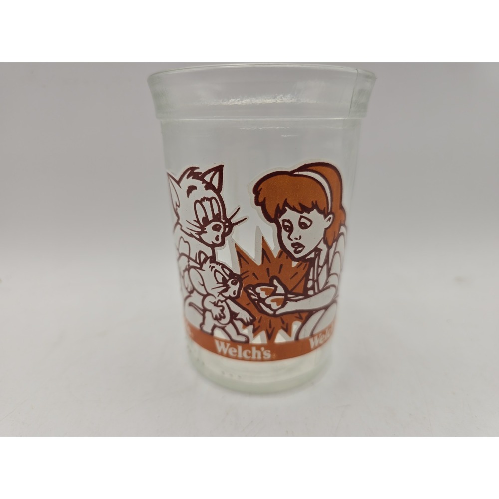 Vintage Tom and Jerry Cup The Movie Welch's 1993 Collector Glass Jelly Jar Cup